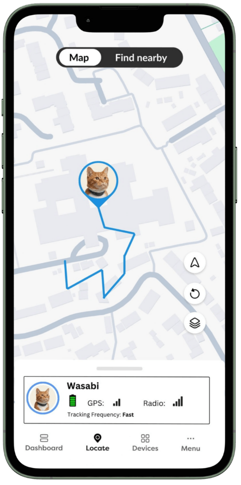 GPS shows the area.